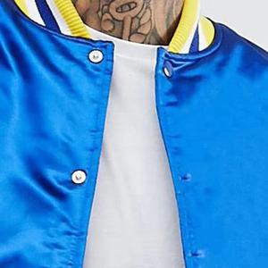 เสื้อแจ็กเก็ตผ้าซาตินสำหรับผู้ชายเสื้อแจ็กเก็ตมีดีไซน์ที่ดีที่สุด - Product Image 3