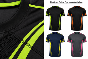 Maillot de football néon personnalisé noir et vert avec rayures lumineuses, respirant, uniforme d'équipe par sublimation, vente en gros - Product Image 5