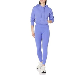 Fournisseur en gros de sweats à capuche courts pour femmes de haute qualité, décontractés et streetwear - Product Image 4
