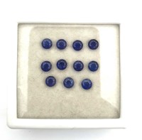 Lote de Piedras Preciosas de Zafiro Azul Natural, Corte Redondo Mixto, Zafiro Facetado Suelto, Zafiro para Joyería de 2-10 mm