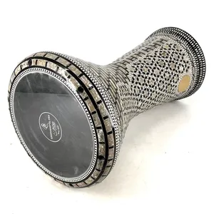Gawharet El Fan 22cm Standard Mosaic Darbuka - Tambour égyptien Doumbek fait main en nacre - Product Image 2