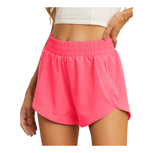 High Waist Women's Sportswear Shorts for Fitness Training Gym Yoga & Running Loose Fit & Breathable Design Plain Dyed - Product Image 1