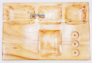 Planche à fromage en bois et marbre créative de haute qualité en forme de rectangle planche à découper avec logo personnalisé article de planche à découper durable - Product Image 4