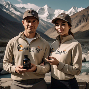 Paquete de pareja Certificado Orgánico 100% Puro Natural Secado al Sol Himalaya Shilajit Cápsulas en polvo 60 piezas Energía de apoyo inmunológico - Product Image 2