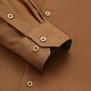 Camisas de vestir de servicio OEM Diseñe su propio logotipo Camisas de vestir de hombre con estampado personalizado - Product Image 4