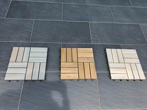 Carreaux de jardin modernes écologiques en bois d'acacia, carreaux de terrasse en bois d'acacia, carreaux de terrasse en bois d'acacia - Product Image 5