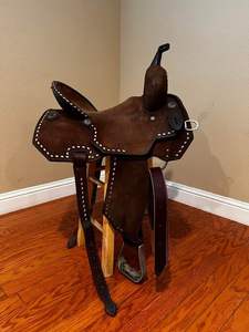 WESTERN HORSE SADDLE Sillines de cuero de primera calidad para montar a caballo - Product Image 5