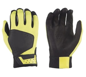 Guantes de bateo de béisbol de Softball de puño corto personalizados para hombre guantes de bateo de béisbol de cuero suave - Product Image 1