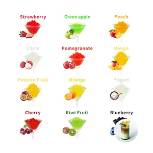 Quality product cherry boba popping for boba bubble milk tea recipe