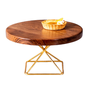 Soporte de pastel de madera de acacia con cubierta de cúpula de acrílico transparente Artículo decorativo para el hogar de la mejor calidad Artículo de lujo de madera Venta superior - Product Image 5