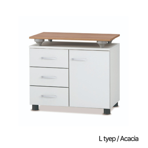 ตู้เก็บเอกสารทำจากไม้เมล่อนและโลหะดีไซน์ทันสมัยสำหรับใช้ในบ้านสำนักงาน - Product Image 3