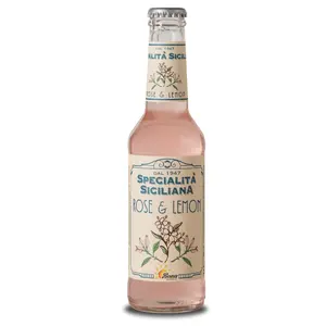 Lemon Made In Italy Beverage Carbonated Drink Soft Drink Alcohol Free 275 Ml Digestive Sicilian Specialty Rose And Lemon