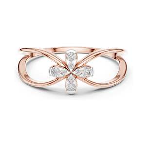 0.104 CT Round Brilliant Lab <b>Diamond</b> <b>Ring</b> for Women VVS-VS EF Clarity, CVD-Grown 18KT, 14KT, 10KT Gold & 925 Silver - Product Image 3