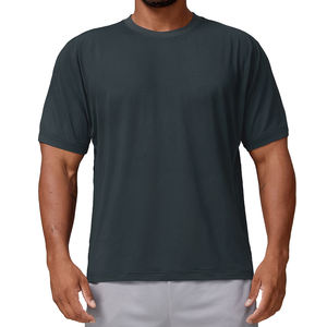 T-shirts de sport en gros personnalisés, style sportif, jersey doux et respirant, t-shirt à manches courtes de poids lourd pour hommes - Product Image 3