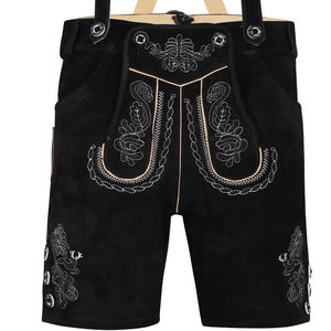 Lederhosen traditionnels bavarois pour hommes, personnalisés, coupe courte, pour l'Oktoberfest - Product Image 1