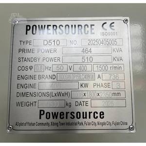 เครื่องกำเนิดไฟฟ้าดีเซล POWERSOURCE D510 รุ่นปี 2025 - Product Image 6