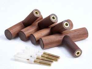 Small Decorative Natural Wall Mount Coat Slat Single Wood Wall Hook - Product Image 5