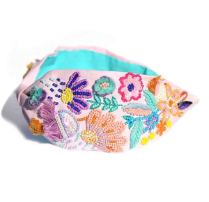 Magnifiques accessoires pour cheveux de créateur, bandeau brodé à la main avec des perles, bandeau entièrement perlé en provenance d'Inde - Product Image 2