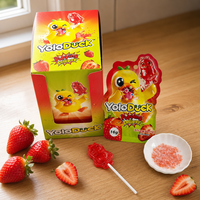Yoloduck Halal Bonbons Durs Personnalisés en Résine Grande Taille Forme Animale Poudre Créative en Vrac Goût Fruité Sucette