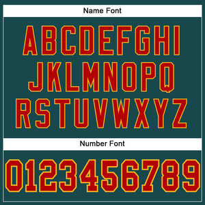 Maillots de football américain personnalisés OEM avec numéros en sergé, logo de l'équipe et tissu en maille respirant - Product Image 4