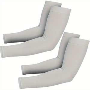 Conjuntos de calentadores de brazo sin costuras para deporte unisex, transpirable, ciclismo, correr, protección solar personalizada - Product Image 3