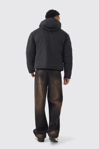 Chaqueta de invierno para hombre, acolchada, con capucha, impermeable, cálida, gruesa, cortavientos, con logotipo personalizado de fábrica - Product Image 5