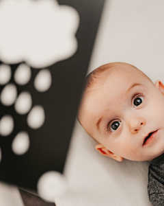 Cartes flash bébé haute contraste conçues par des experts, imprimées en gros en usine pour l'apprentissage Montessori basé sur la science de la vision du nouveau-né - Product Image 3