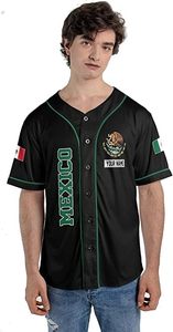 Eagle Mexico Baseball Jersey Ropa deportiva transpirable personalizable para hombres y mujeres Diseño de bandera de México - Product Image 2