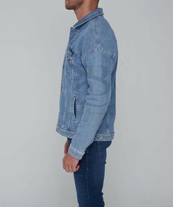 Men's Winter <b>Denim</b> Jacket Custom Logo Print Wholesale Casual Streetwear Fashionable <b>Denim</b> <b>Coats</b> Jeans Waterproof Riding Cover - Product Image 4