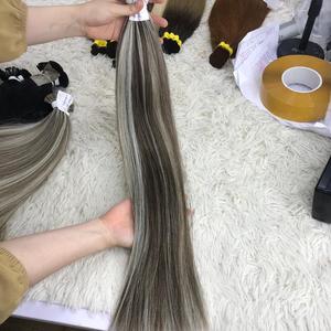 Extensiones de cabello virgen vietnamita más vendidas para mujeres negras, máquina no Remy de punta plana, trama doble, alta calidad, todos los colores - Product Image 3