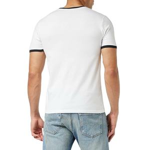 Venta al por mayor camisetas de los hombres con contraste de ajuste Premium 100% algodón personalizado contraste ajuste camisetas para hombres transpirable - Product Image 3