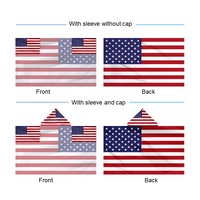 Cape drapeau portable avec manches - Poncho drapeau léger en polyester pour les tournois sportifs internationaux, jours de match
