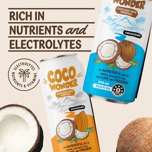 Lait de coco à l'amande 500 ml 16.9 floz Boisson VINUT 24 canettes carton peut Non OGM Sans sucre ajouté OEM Marque privée Échantillon gratuit W - Product Image 3