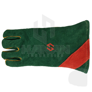 Guantes de soldadura de cuero resistentes con puño extendido y costura resistente al fuego Fabricante OEM - Product Image 2