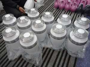 Suministro OEM, venta a granel, diseño moderno, material de aluminio, colección de cenizas, urnas de cremación a la venta - Product Image 4