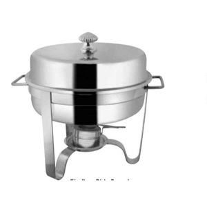 Tendance chauffe-plats martelé cuivre fait métal chauffe-plats Hotpot pour mariage utilisation de service ustensiles de cuisine Hot Pot Buffet - Product Image 3