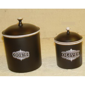 Recipiente de almacenamiento recién llegado con diseño clásico, Juego de 2 uds, contenedor de almacenamiento de cocina disponible de varios tamaños - Product Image 1