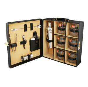 King-Combo internacional de cuero para Bar y clubes, herramientas de diseño, regalo de viaje, Kit de barman de diseño de Metal - Product Image 3