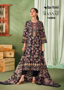 Venta al por mayor exclusiva de algodón césped Salwar Kameez para mujeres colección de impresión digital ropa informal ropa india y paquistaní - Product Image 3