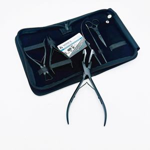Kit de herramientas de extensión de cabello de acero inoxidable ecológico negro mate con todo tipo de personalizaciones aceptadas a precio de venta de fábrica - Product Image 6