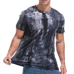 Venta al por mayor de los hombres apenado gráfico Tee 280GSM Heavy Cotton Custom Vintage Logo DIY impresión - Product Image 4