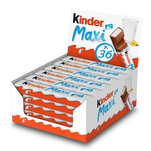 Kind-er Maxi Milk & Cocoa 21g Solid <b>Chocolate</b> Bars with Cream Filling Pack of 12 Including 36 Pieces Candy Ingredient - Product Image 6