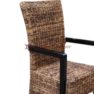 Chaise de salle à manger en rotin naturel en feuilles de bananier, style antique, pour la maison, les cafés, les restaurants et les hôtels (vente en gros) - Product Image 2