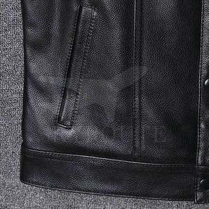 Chaleco de cuero sin mangas para otoño e invierno, Chaleco de cuero de la mejor calidad, Chaleco de cuero genuino transpirable - Product Image 6