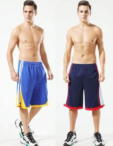 Short de basket décontracté pour homme High Street en laine à séchage rapide Logo personnalisé Noir Décoration vintage Bord droit Maille Rapide - Product Image 4