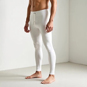 กางเกงเลกกิ้งผู้ชายแบบรัดรูป มีเชือกผูกเอว คุณภาพสูง สำหรับออกกำลังกายและฟิตเนส ขายส่งตามสั่ง - Product Image 3