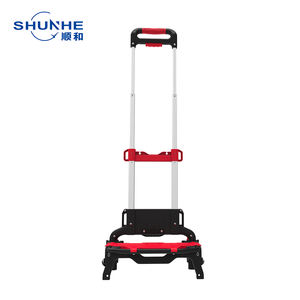 Troli Belanja Lipat Portabel Shunhe 90SE Ringan dari Aluminium & PP dengan Tas Besar Kapasitas Beban 60kg Tersedia OEM - Product Image 4