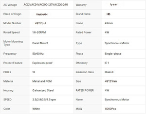 Durable Low Noise AC Permanent Magnet Synchronous Motor Designed for Stable and Efficient <b>Fan</b> Operation - Product Image 5