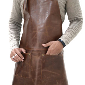 Best Quality Pockets Kitchen <b>Cooking</b> <b>Apron</b> Leather Work Restaurants Workshop <b>Apron</b> With Leather Barber Bbq Barber <b>Apron</b> Leather - Product Image 1