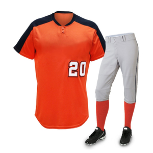 Ensemble d'uniformes de baseball athlétique pour hommes, maillot et pantalon personnalisés par sublimation, vêtements de sport respirants à séchage rapide pour les équipes - Product Image 6